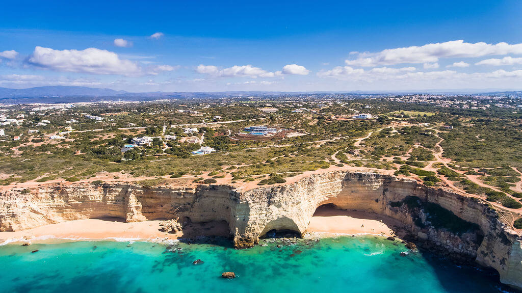 Flying By Algarve Coast View To Luxury Villa